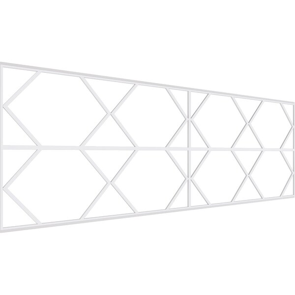 Ekena Millwork Set of Four Panels for 94 1/2"W x 32 1/4"H Fraser Fretwork Wainscot Wall Paneling WPKP16X01X47FSR - main